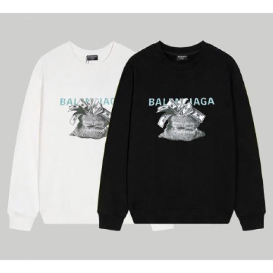 Balenciaga dollar print crewneck sweatshirt